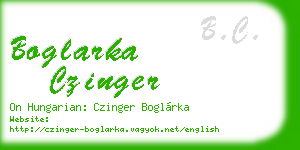 boglarka czinger business card